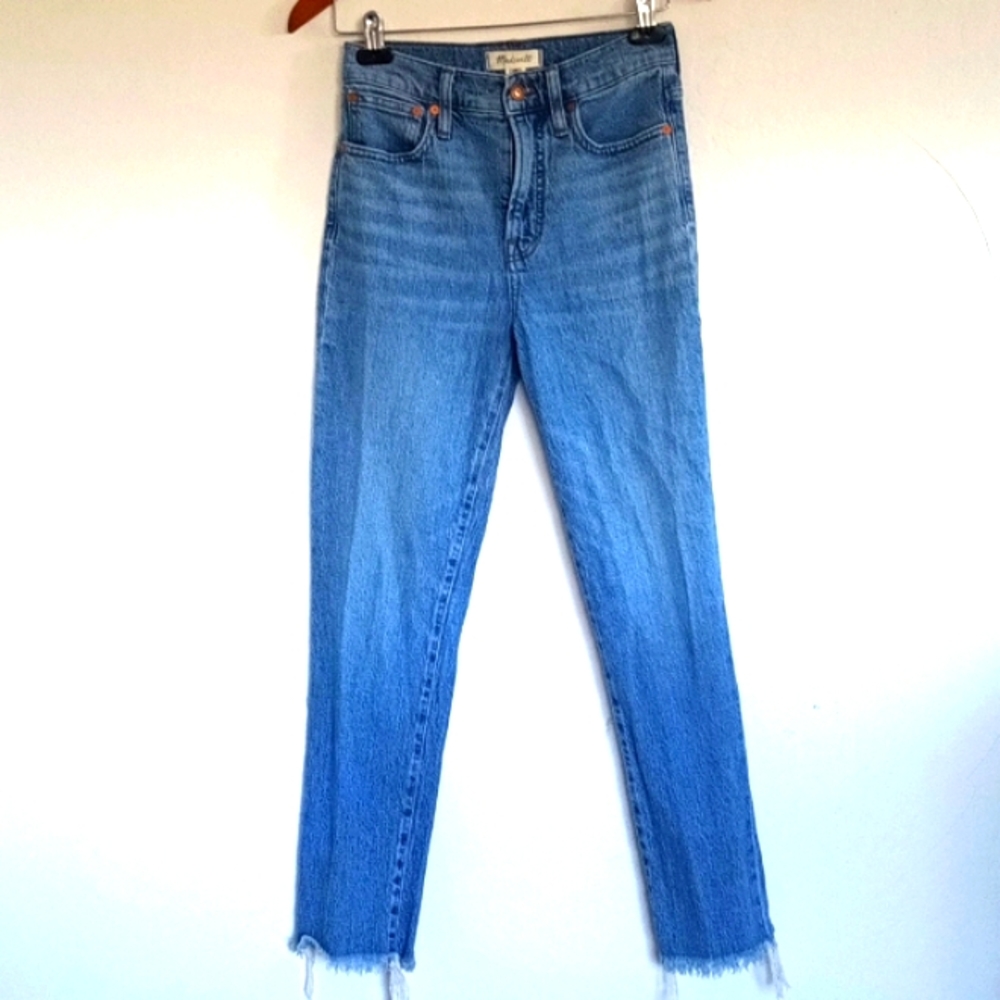 MADEWELL The Perfect Vintage Crop in Ainsworth Wash Jeans Size 25